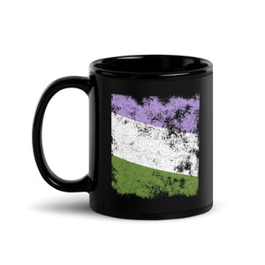 Genderqueer Flag - Distressed LGBT+ Mug
