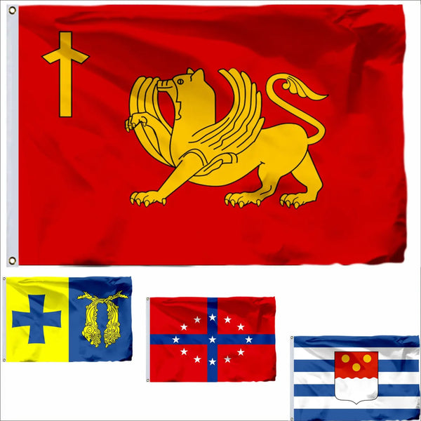 Georgia City Flags - Georgian Municipality Flags - 90x150cm(3x5ft) - 60x90cm(2x3ft)
