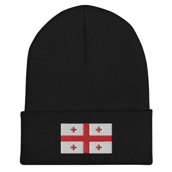 Georgia Flag Beanie - Embroidered Winter Hat