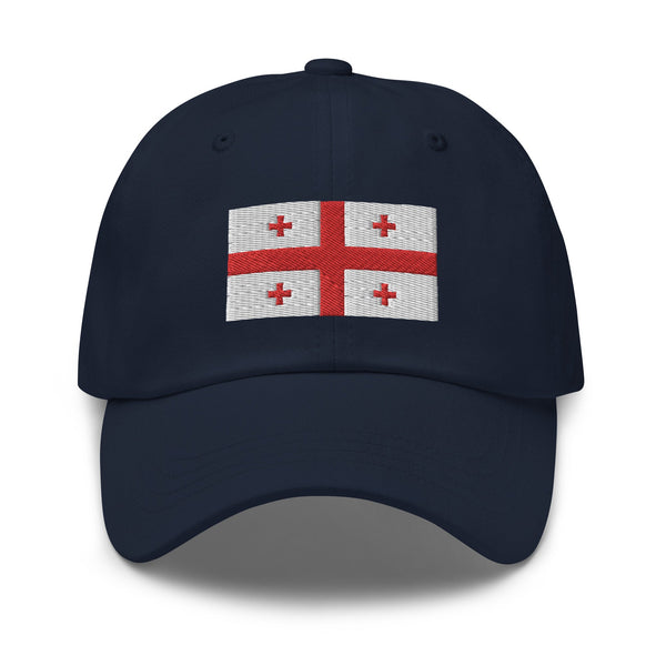 Georgia Flag Cap - Adjustable Embroidered Dad Hat