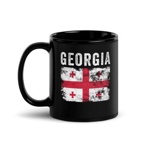 Georgia Flag Distressed - Georgian Flag Mug