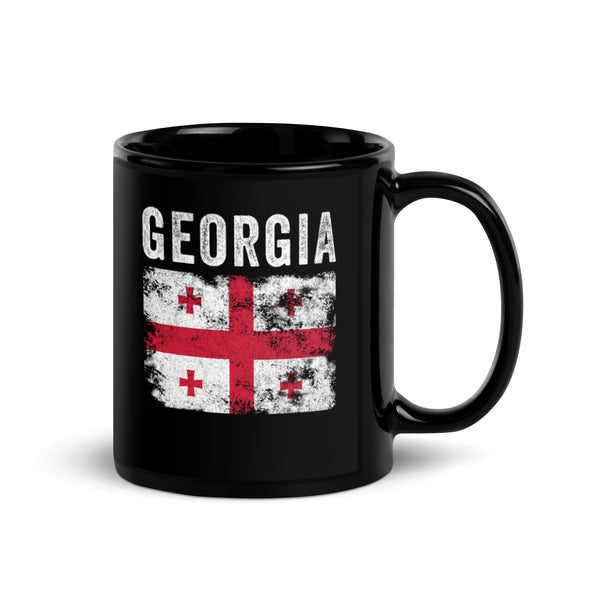 Georgia Flag Distressed - Georgian Flag Mug