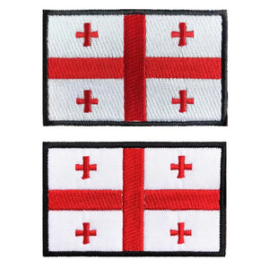 Georgia Flag Patch - Iron On/Hook & Loop Patch