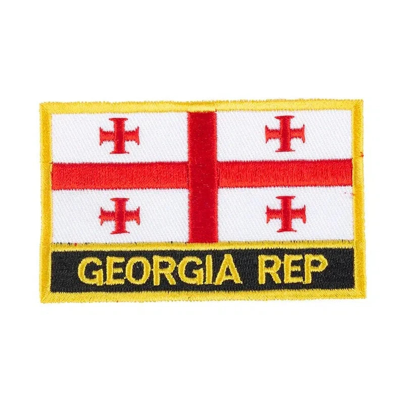 Georgia Flag Patch - Sew On/Iron On Patch