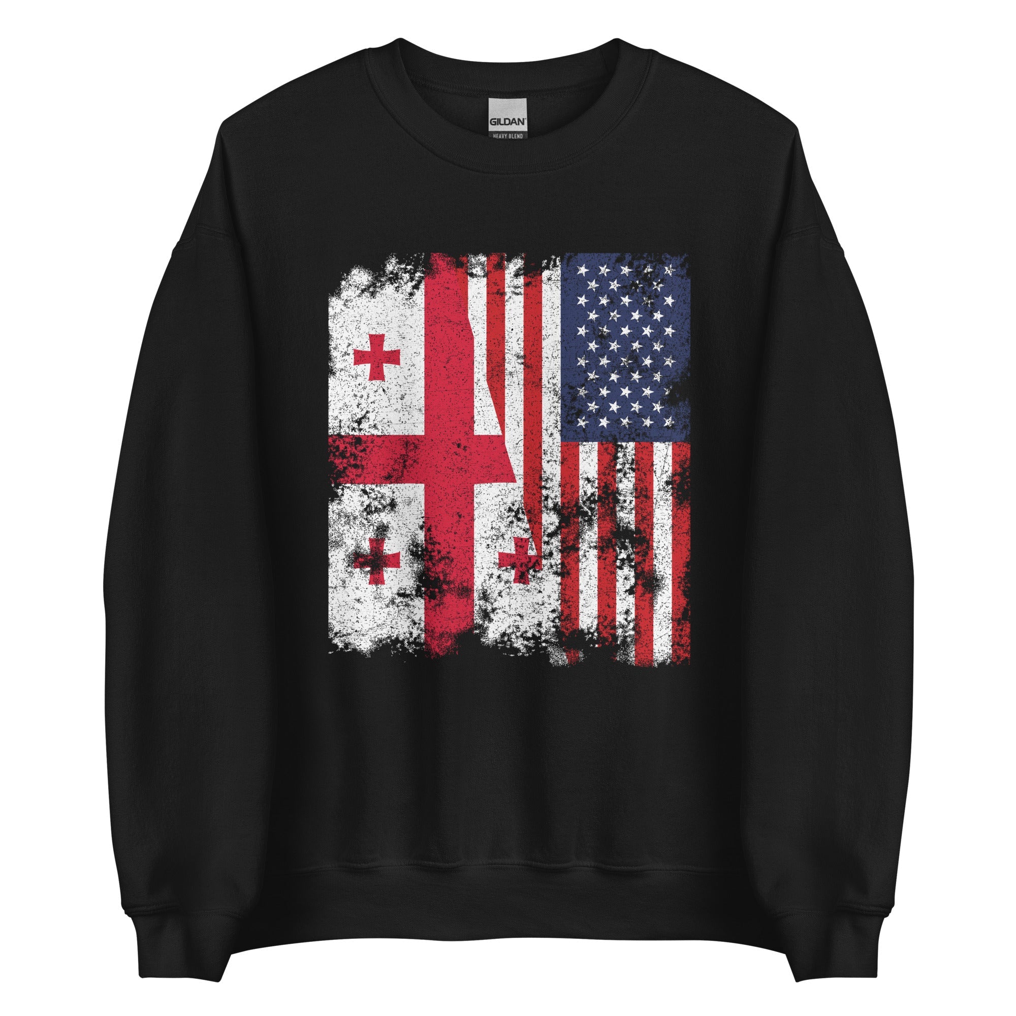 Georgia USA Flag - Half American Sweatshirt