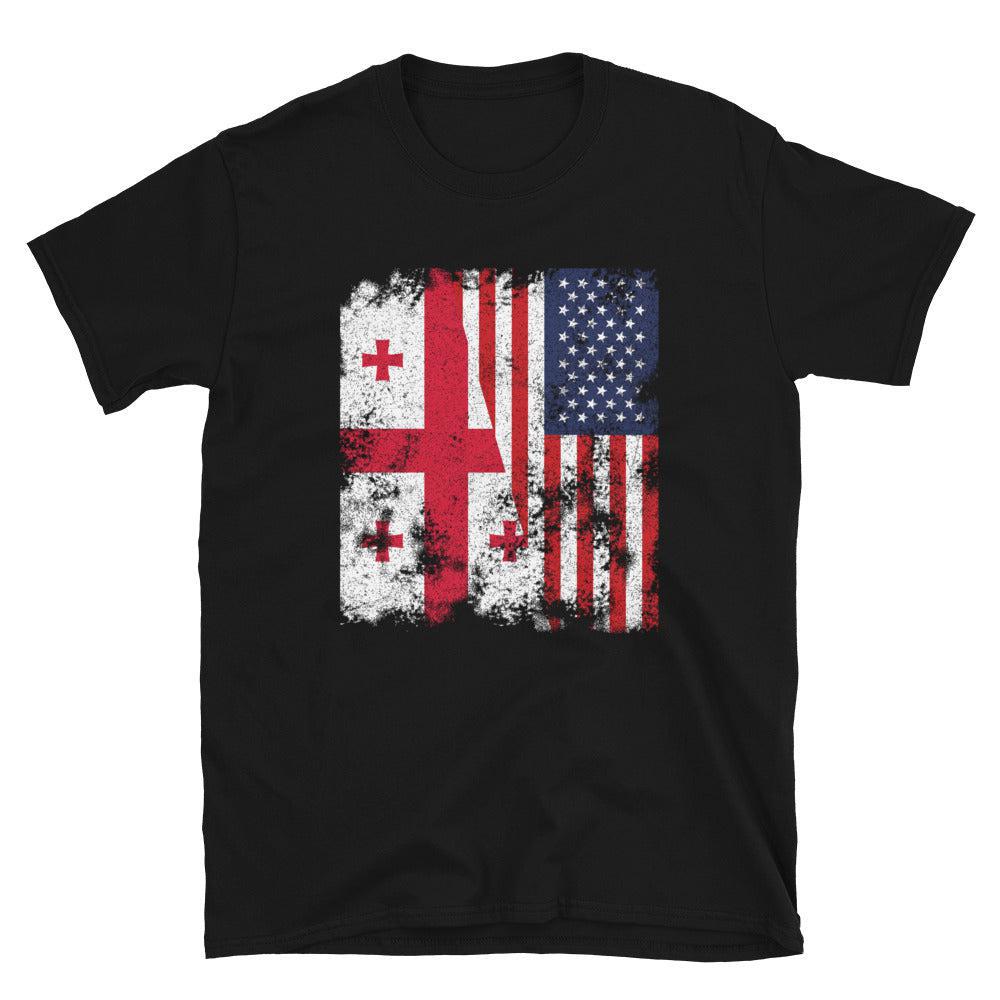 Georgia USA Flag - Half American T-Shirt