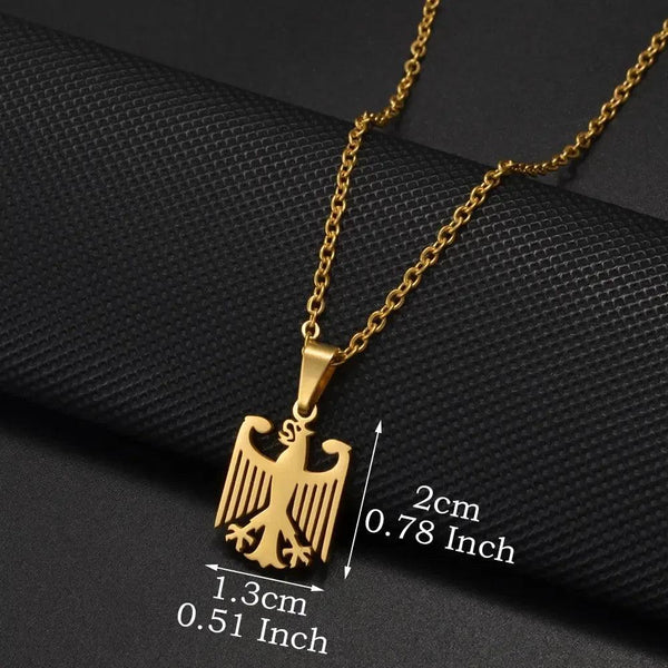German Eagle Pendant Necklace
