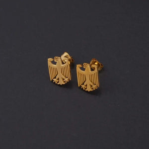 German Eagle Stud Earrings