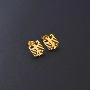 German Eagle Stud Earrings