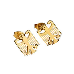 German Eagle Stud Earrings