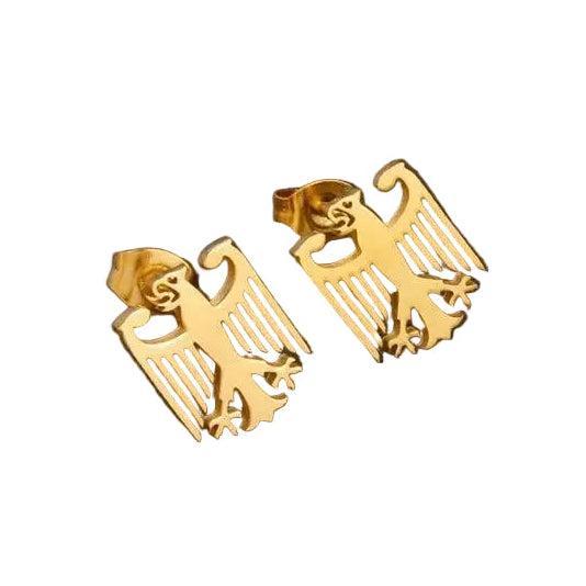 German Eagle Stud Earrings