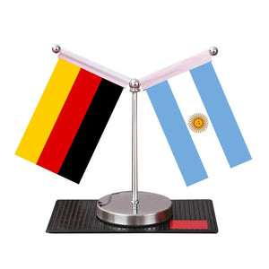 Germany Argentina Desk Flag - Custom Table Flags (Mini)