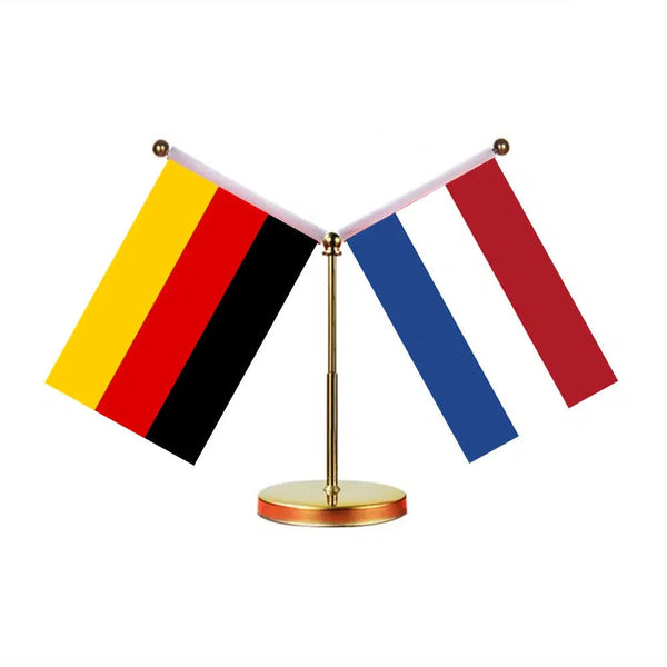 Germany Belgium Desk Flag - Custom Table Flags (Mini)