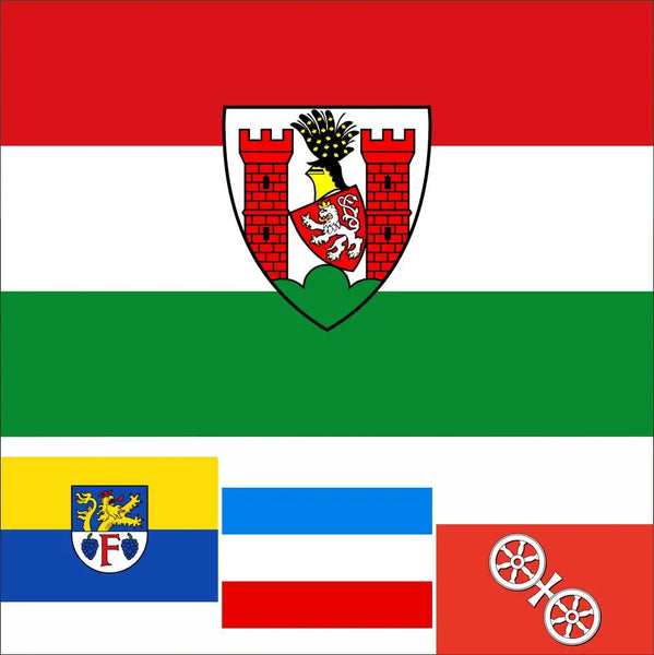 Germany City Flags - German Municipality Flags - 90x150cm(3x5ft) - 60x90cm(2x3ft)