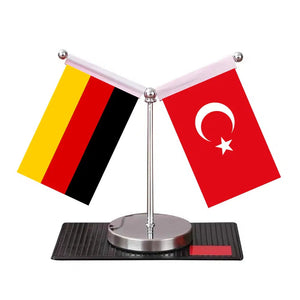 Germany Egypt Desk Flag - Custom Table Flags (Mini)