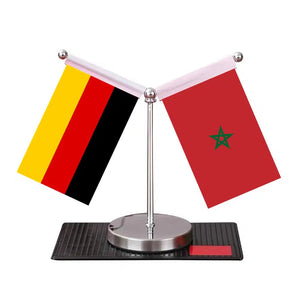 Germany Egypt Desk Flag - Custom Table Flags (Mini)