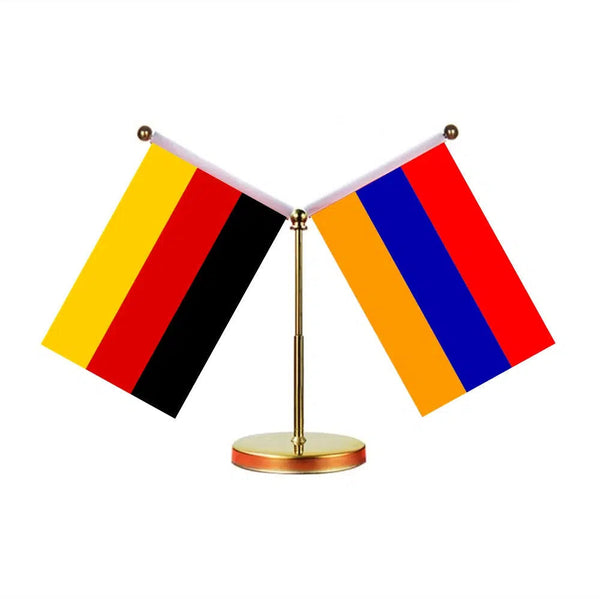 Germany Egypt Desk Flag - Custom Table Flags (Mini)