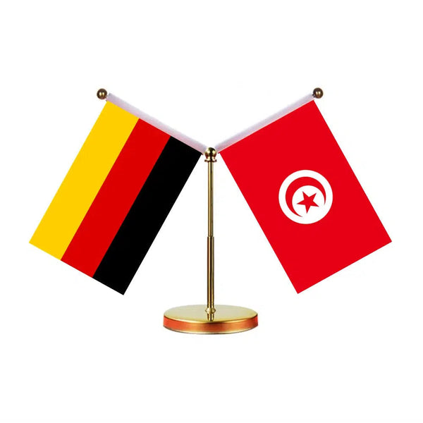 Germany Egypt Desk Flag - Custom Table Flags (Mini)