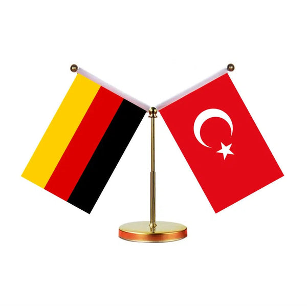 Germany Egypt Desk Flag - Custom Table Flags (Mini)