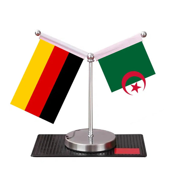 Germany Egypt Desk Flag - Custom Table Flags (Mini)