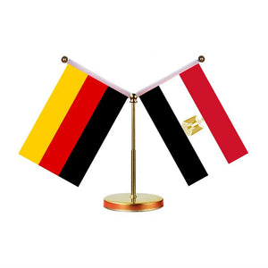 Germany Egypt Desk Flag - Custom Table Flags (Mini)