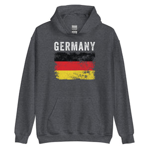 Germany Flag Distressed - German Flag Hoodie