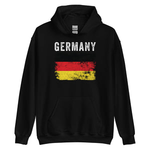 Germany Flag Distressed - German Flag Hoodie