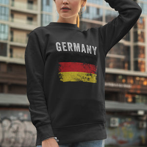 Germany Flag Distressed - German Flag Sweatshirt