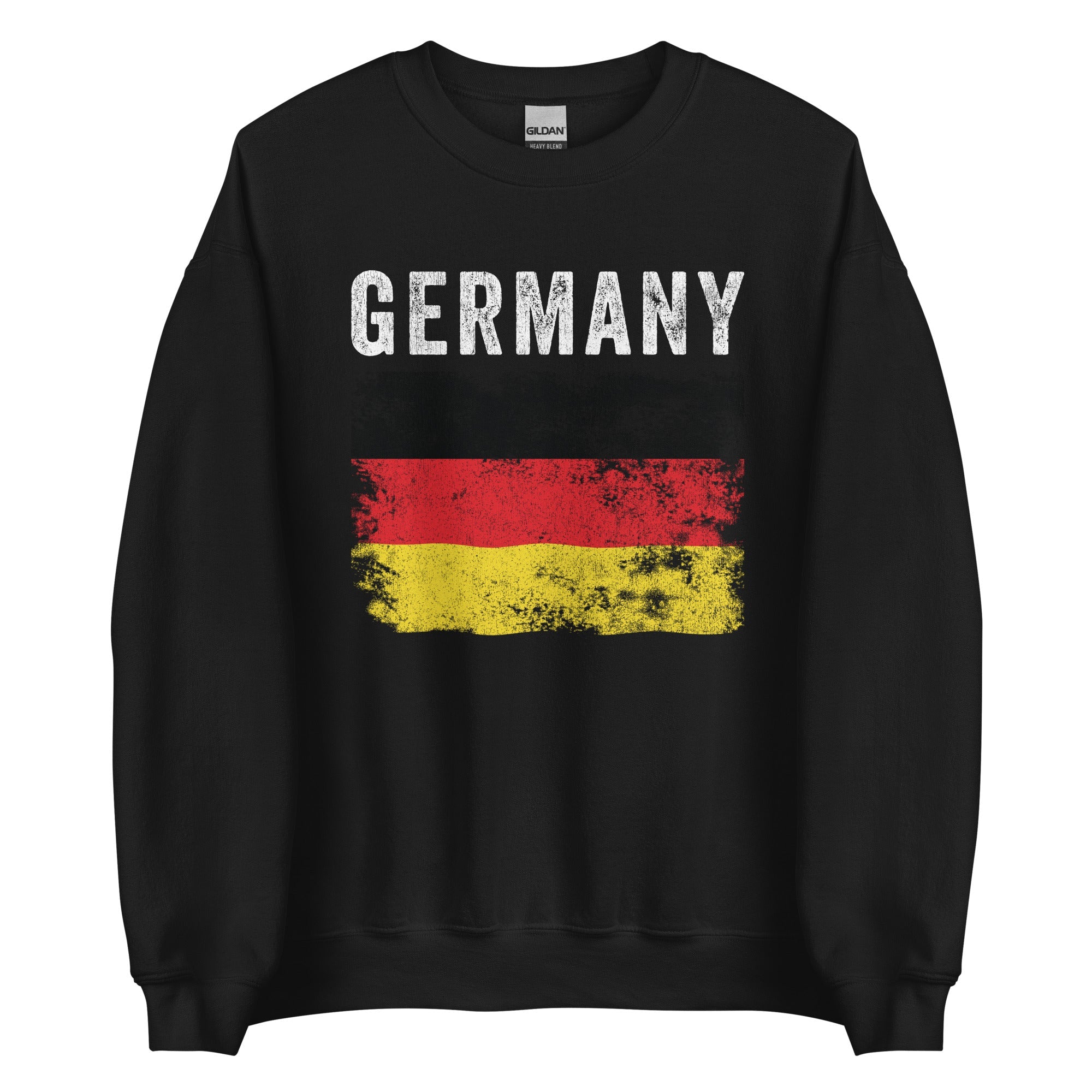 Germany Flag Distressed - German Flag Sweatshirt