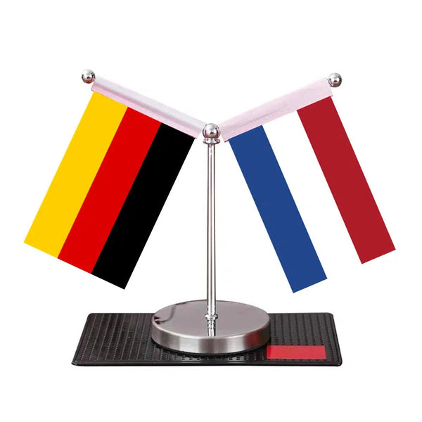 Germany France Desk Flag - Custom Table Flags (Mini)