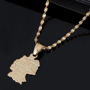 Germany Map Necklace