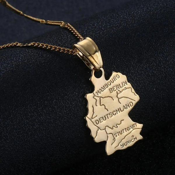 Germany Map Necklace