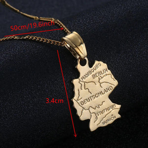 Germany Map Necklace