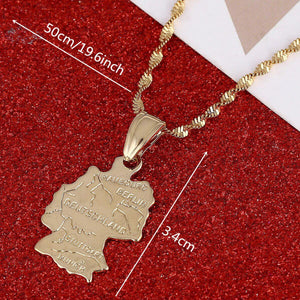 Germany Map Necklace