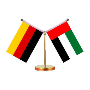Germany Saudi Arabia Desk Flag - Custom Table Flags (Mini)