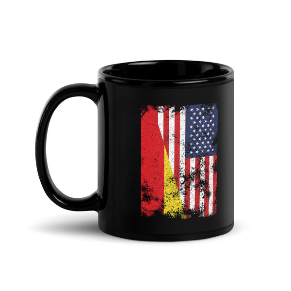 Germany USA Flag - Half American Mug