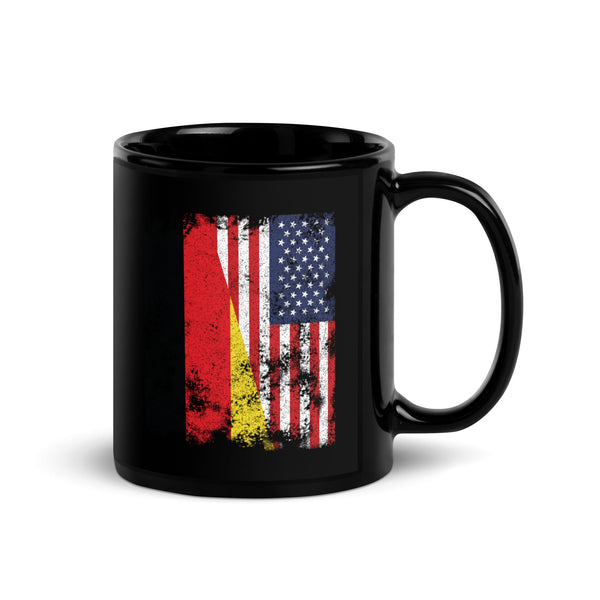 Germany USA Flag - Half American Mug