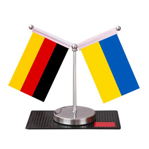 Germany Ukraine Desk Flag - Custom Table Flags (Mini)