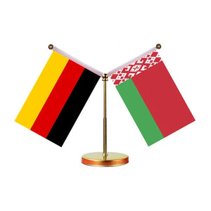 Germany Ukraine Desk Flag - Custom Table Flags (Mini)
