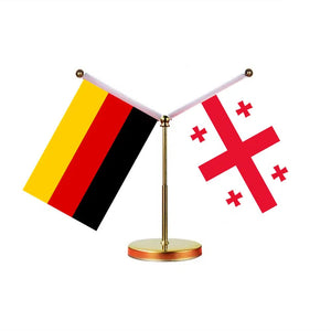 Germany Ukraine Desk Flag - Custom Table Flags (Mini)