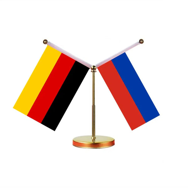 Germany Ukraine Desk Flag - Custom Table Flags (Mini)