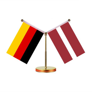 Germany Ukraine Desk Flag - Custom Table Flags (Mini)