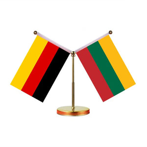 Germany Ukraine Desk Flag - Custom Table Flags (Mini)