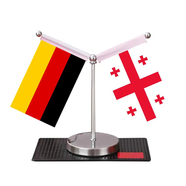 Germany Ukraine Desk Flag - Custom Table Flags (Mini)