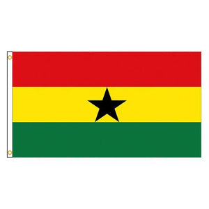 Ghana Flag - 90x150cm(3x5ft) - 60x90cm(2x3ft)