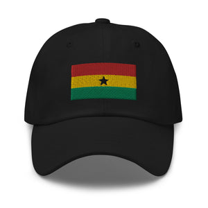 Ghana Flag Cap - Adjustable Embroidered Dad Hat