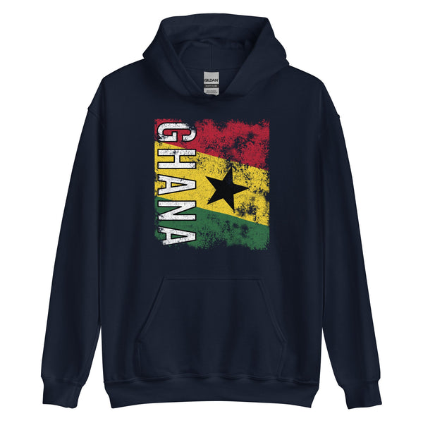 Ghana Flag - Distressed Flag Hoodie