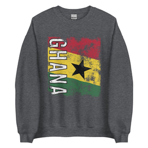 Ghana Flag - Distressed Flag Sweatshirt