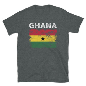 Ghana Flag Distressed - Ghanaian Flag T-Shirt