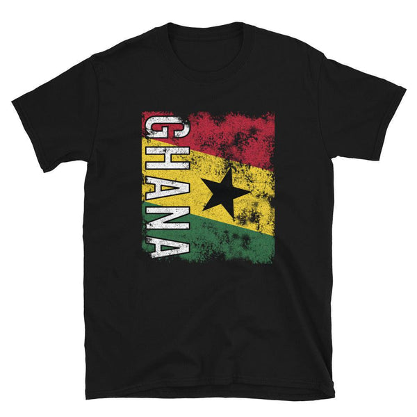 Ghana Flag Distressed T-Shirt